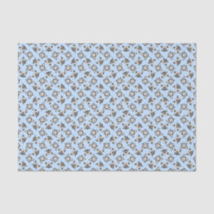 Siamese Blue Eyed Cat Faces Graphic Art Pattern Tissue Paper