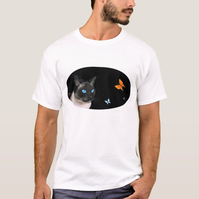 Siamese & Butterflies T-Shirt (Front)