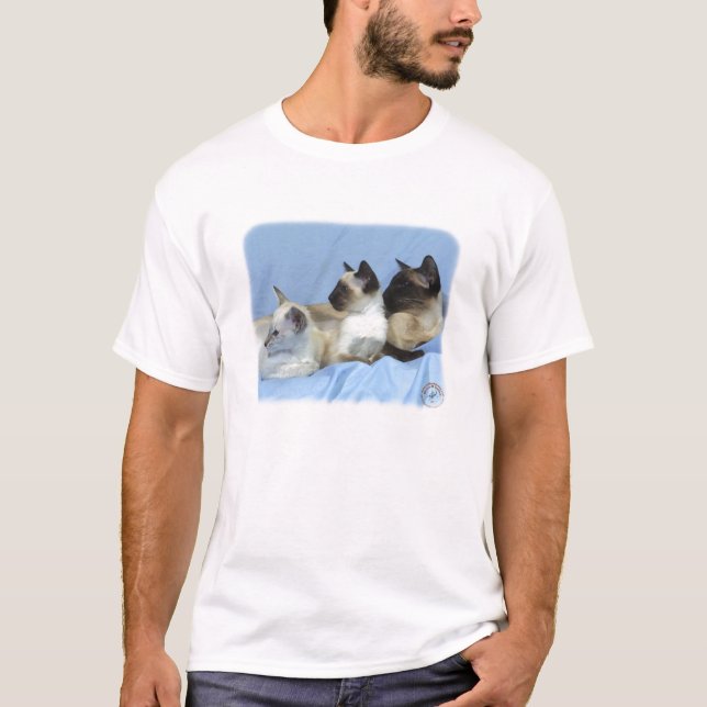 Siamese Cat 9W055D-074 T-Shirt (Front)
