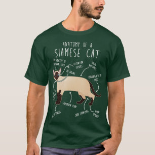 Siamese Cat Anatomy 1 T-Shirt