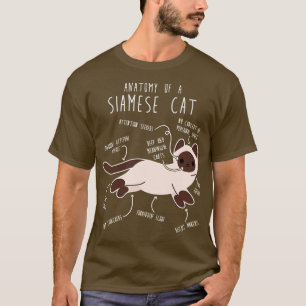 Siamese Cat Anatomy T-Shirt