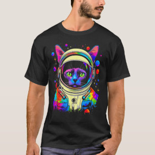 Siamese Cat Astronaut T-Shirt
