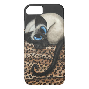 Siamese Cat by Bihrle iPhone 7 Case