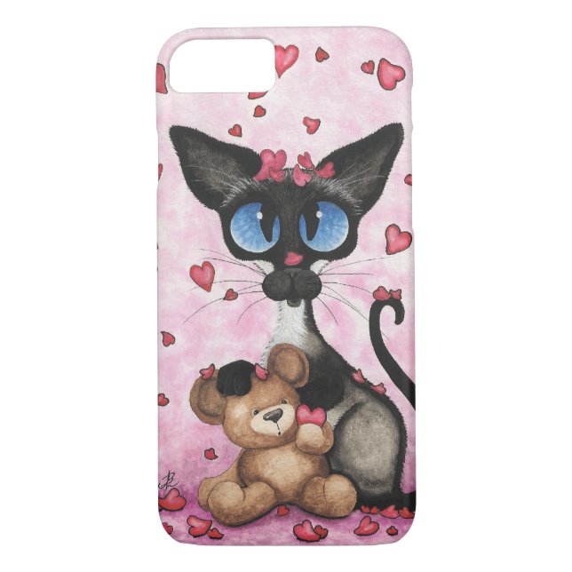 Siamese Cat by BiHrLe iPhone 7 case (Back)