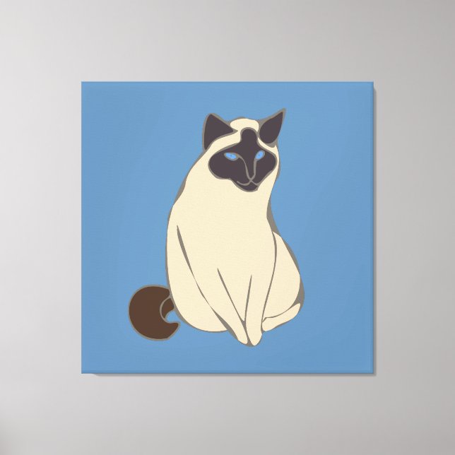 Siamese Cat Canvas Print (Front)