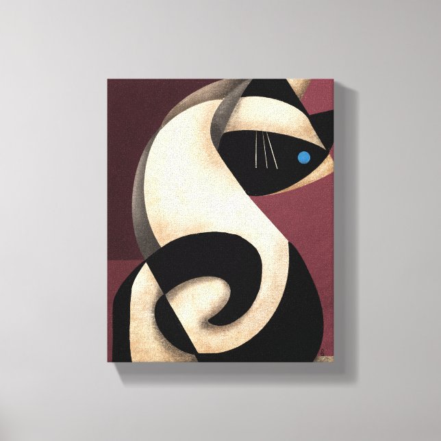 Siamese Cat Canvas Print (Front)