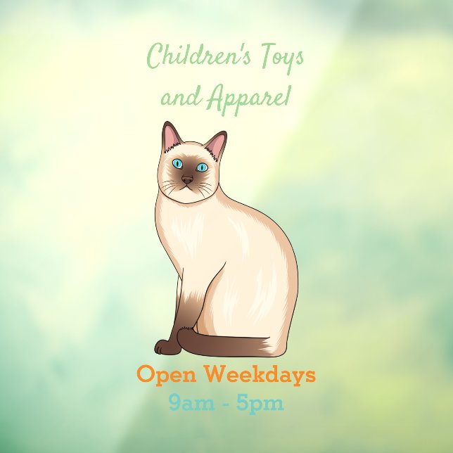 Siamese cat cartoon illustration  (Sheet 3)