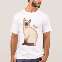 Siamese cat cartoon illustration