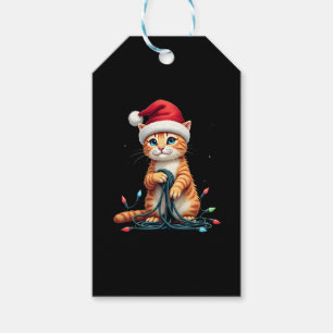 Siamese Cat Christmas V-Neck (1) Gift Tags