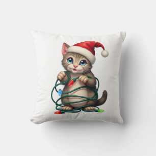 Siamese Cat Christmas V-Neck (2) Cushion