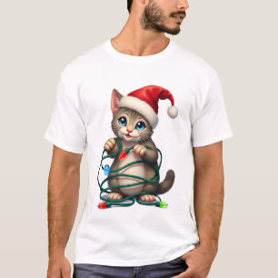 Siamese Cat Christmas V-Neck (2) T-Shirt