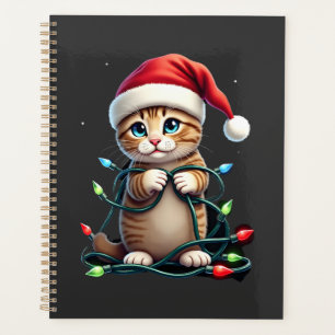 Siamese Cat Christmas V-Neck (3) Planner