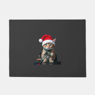 Siamese Cat Christmas V-Neck Doormat