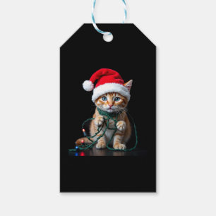 Siamese Cat Christmas V-Neck Gift Tags