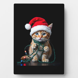 Siamese Cat Christmas V-Neck Plaque