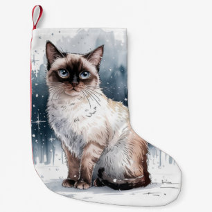Siamese Cat Christmas Xmas Stocking