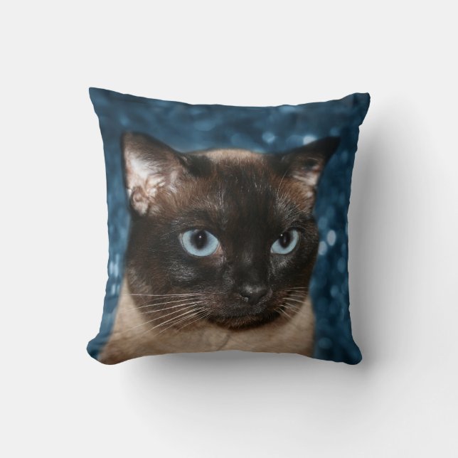 Siamese cat face cushion (Front)