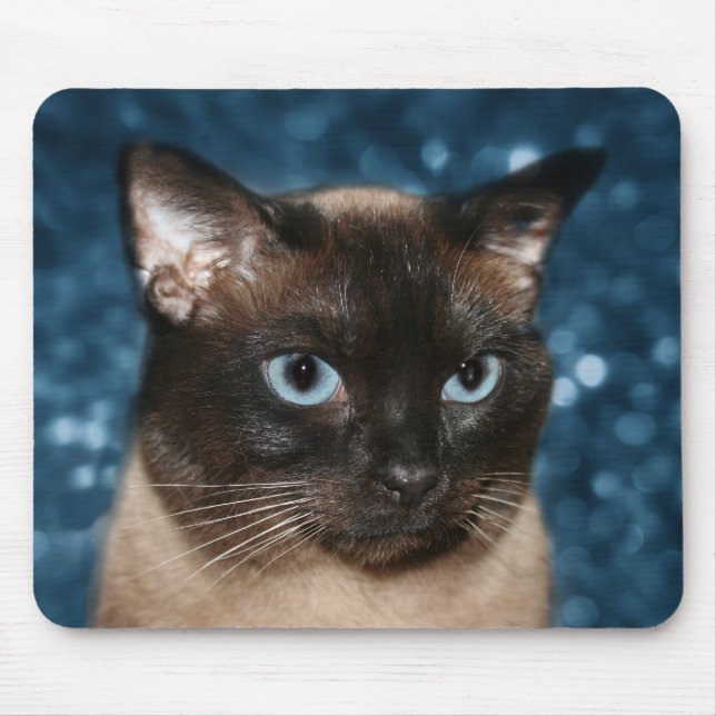 Siamese cat face mouse pad (Front)