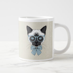 Siamese Cat Fashion Smart Large Coffee Mug