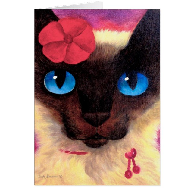Siamese Cat Feline Pet Painting - Multi (Front)