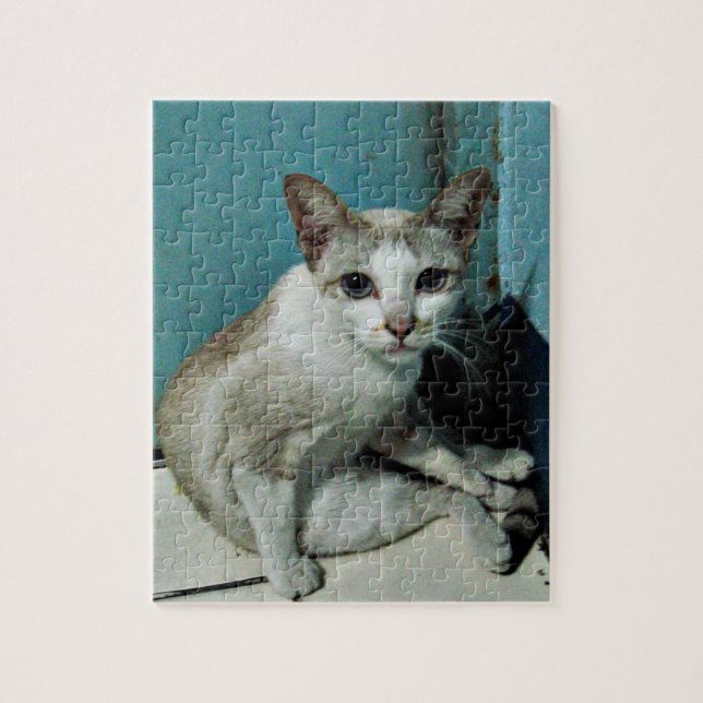 Siamese Cat Friend Jigsaw Puzzle (Vertical)