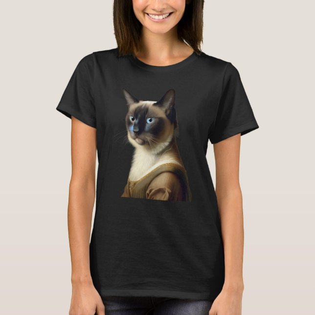 Siamese Cat Funny Masterpiece T-Shirt (Front)