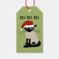 Siamese Cat Funny Santa Kitty Custom Christmas