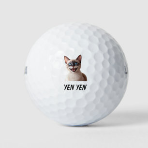 "Siamese Cat Golf Balls – Purrfect for Golf Lovers