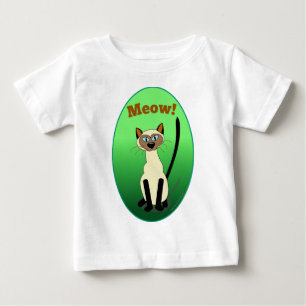 Siamese Cat (Green) Infant Shirt