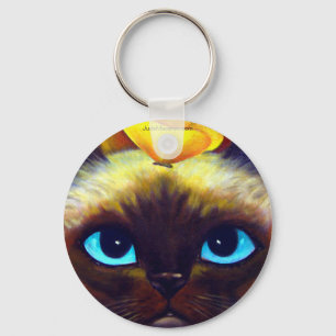 SIAMESE CAT KEYCHAIN