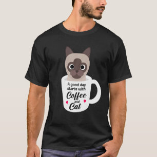 Siamese Cat Lover Funny Birthday Christmas Gift T-Shirt