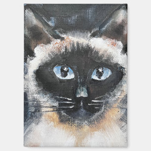 Siamese cat magnet