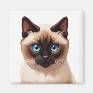 Siamese cat magnet