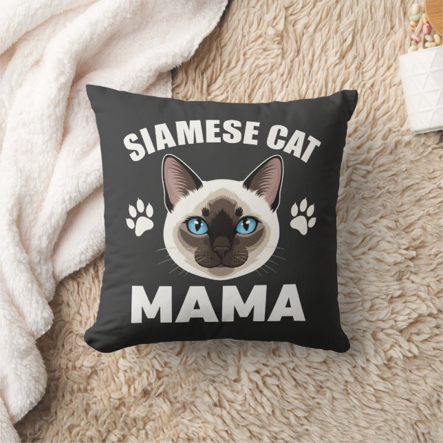 Siamese Cat Mama Cushion (Blanket)