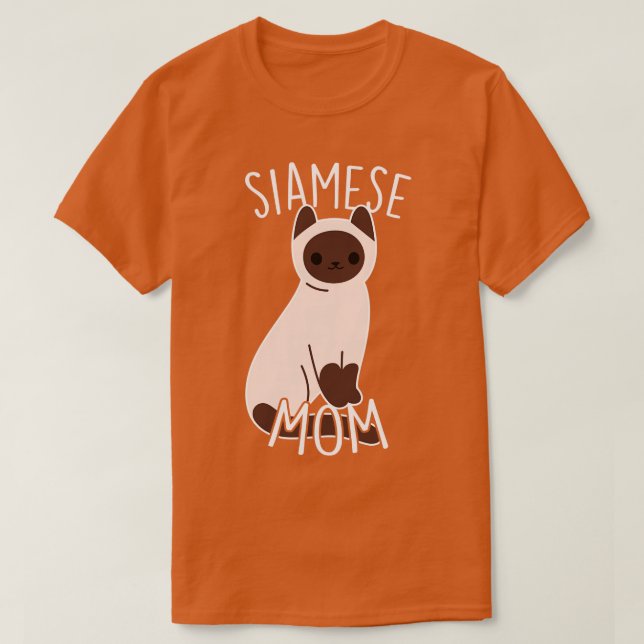 Siamese Cat Mum T-Shirt (Design Front)