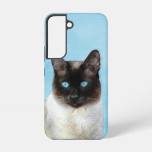 Siamese Cat Painting - Cute Original Cat Art Samsung Galaxy Case
