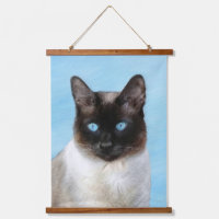 Siamese Cat Painting Original Animal Art