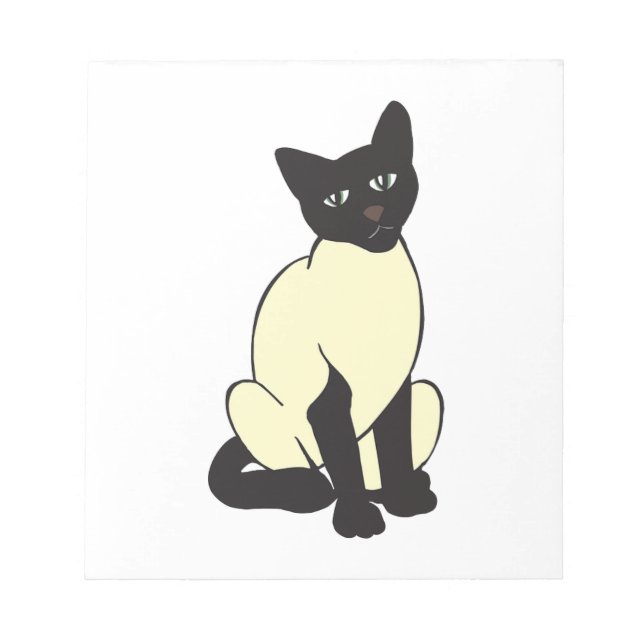 Siamese Cat Pet Cute Destiny Animals Notepad (Front)