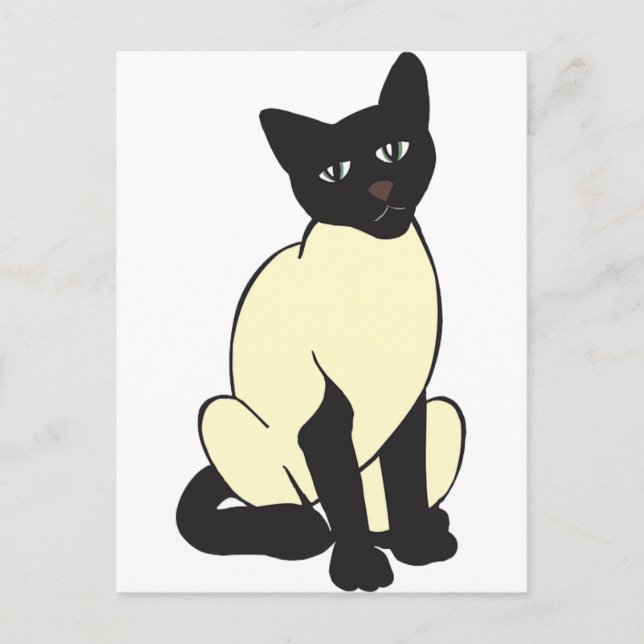 Siamese Cat Pet Cute Destiny Animals Postcard (Front)