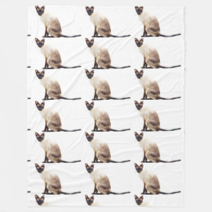 Siamese cat pet cute purr animals kitties fleece blanket