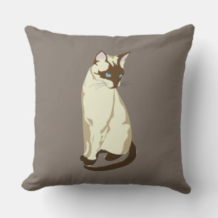 Siamese cat pillow