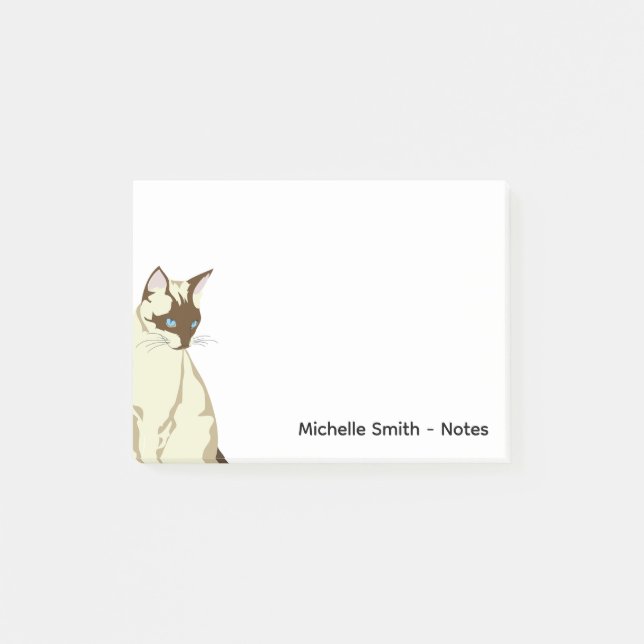 Siamese Cat Post-it Notes (Front)