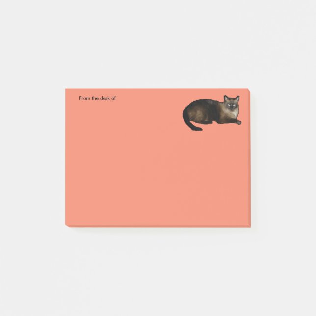 Siamese Cat Post-it® Notes 4 x 3 (Front)