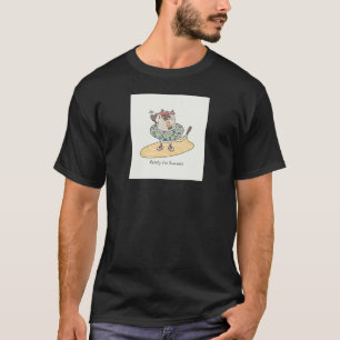 Siamese Cat Ready For Summer Pool Beach  Cute Beig T-Shirt