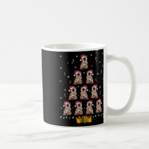 Siamese Cat Santa Hat Xmas Lights Men Women Christ Coffee Mug
