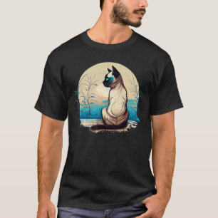 Siamese cat seal point siamese yoga postures T-Shirt