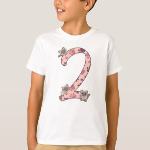 Siamese Cat Second Birthday For Kids Cats T-Shirt