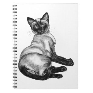 Siamese Cat Spiral Notebook