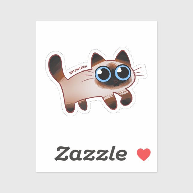 Siamese Cat sticker (Sheet)