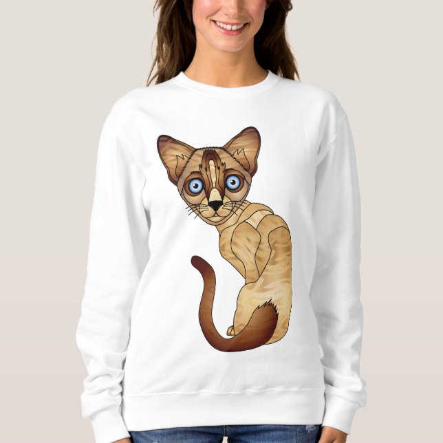 Siamese Cat Sweatshirt (Front)
